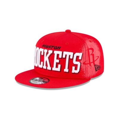 Houston Rockets Gorra | New Era NBA Faded 9fifty Snapback Cap Mexico - Rojos